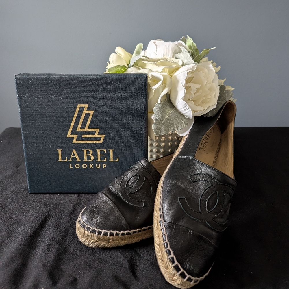 Chanel Espadrille Lambskin Black